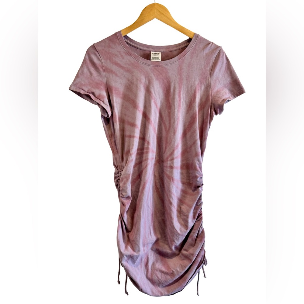 PINK Victoria’s Secret | Ruched T Shirt Dress | Tie Dye | Adjustable Sides